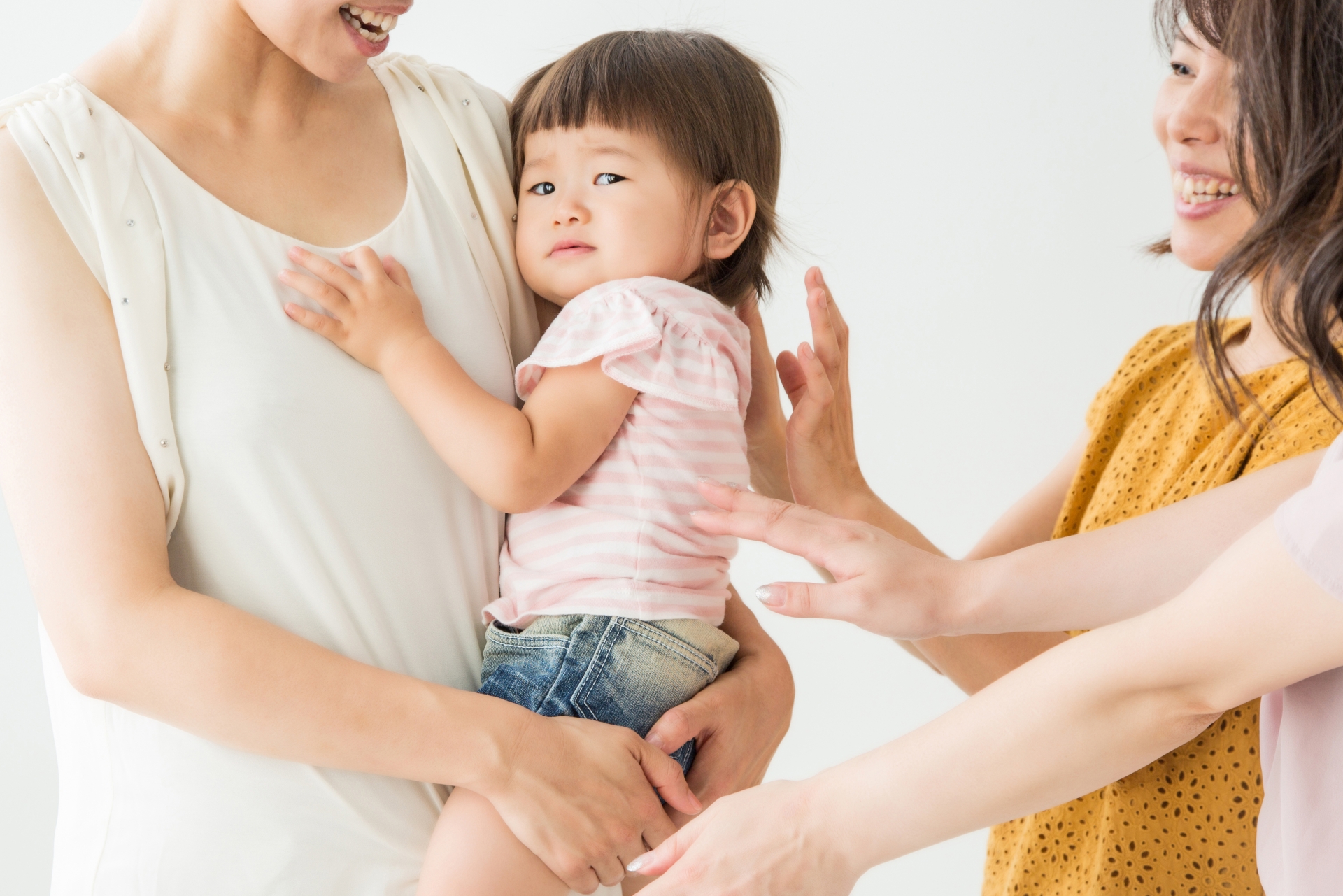 人見知りする子ども